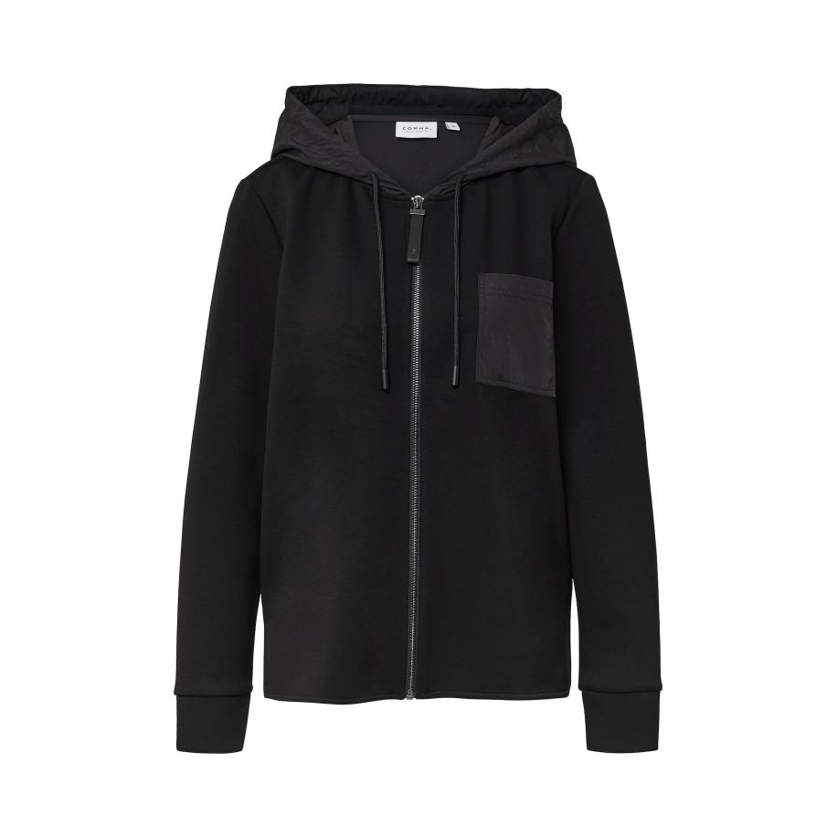 comma casual identity comma casual identity Sweatvest zwart -