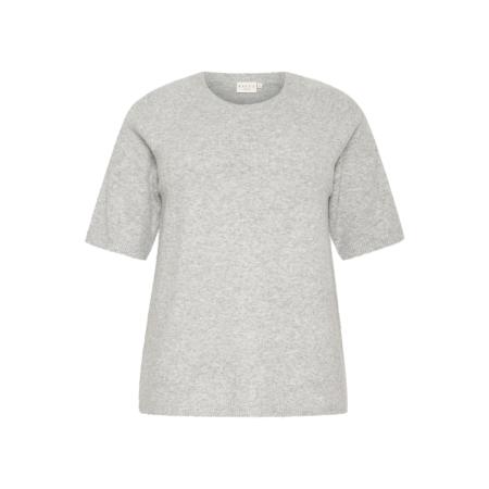 KAFFE CURVE Trui Sylvia grijs gemêleerd