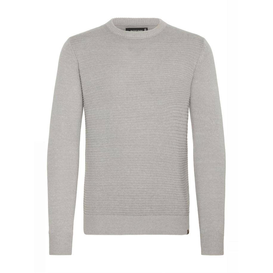 INDICODE JEANS Trui Ricardo grijs gemêleerd Grijs