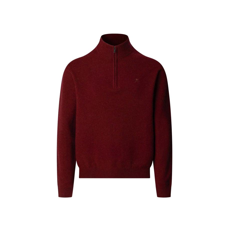 Hackett London Trui bourgogne Rood