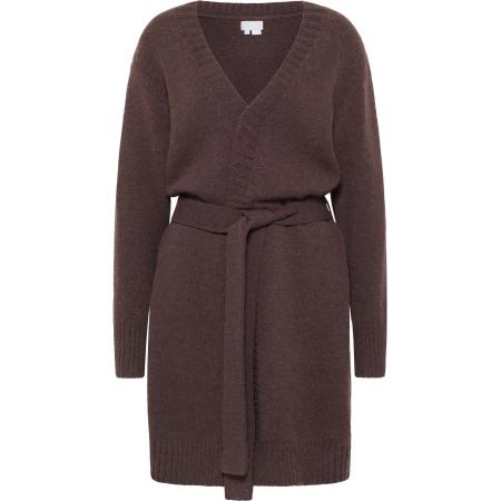 RISA RISA Gebreid vest Teylon donkerbruin