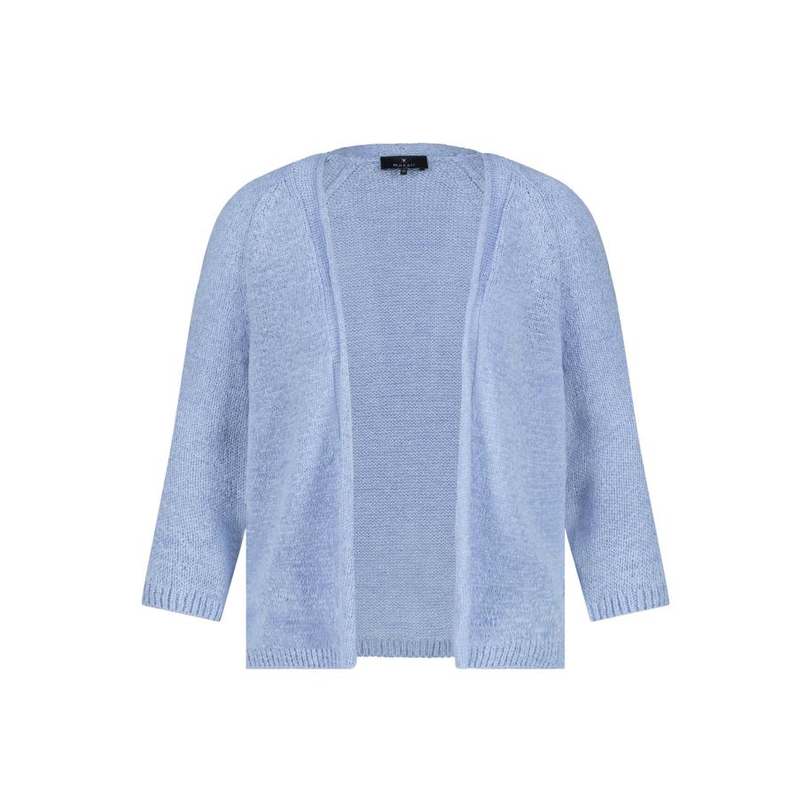 Monari monari Gebreid vest lichtblauw -