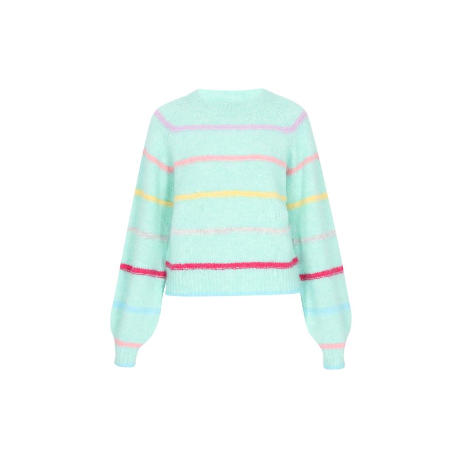 MYMO MYMO Trui citroen / mintgroen / lila / rosa / magenta -
