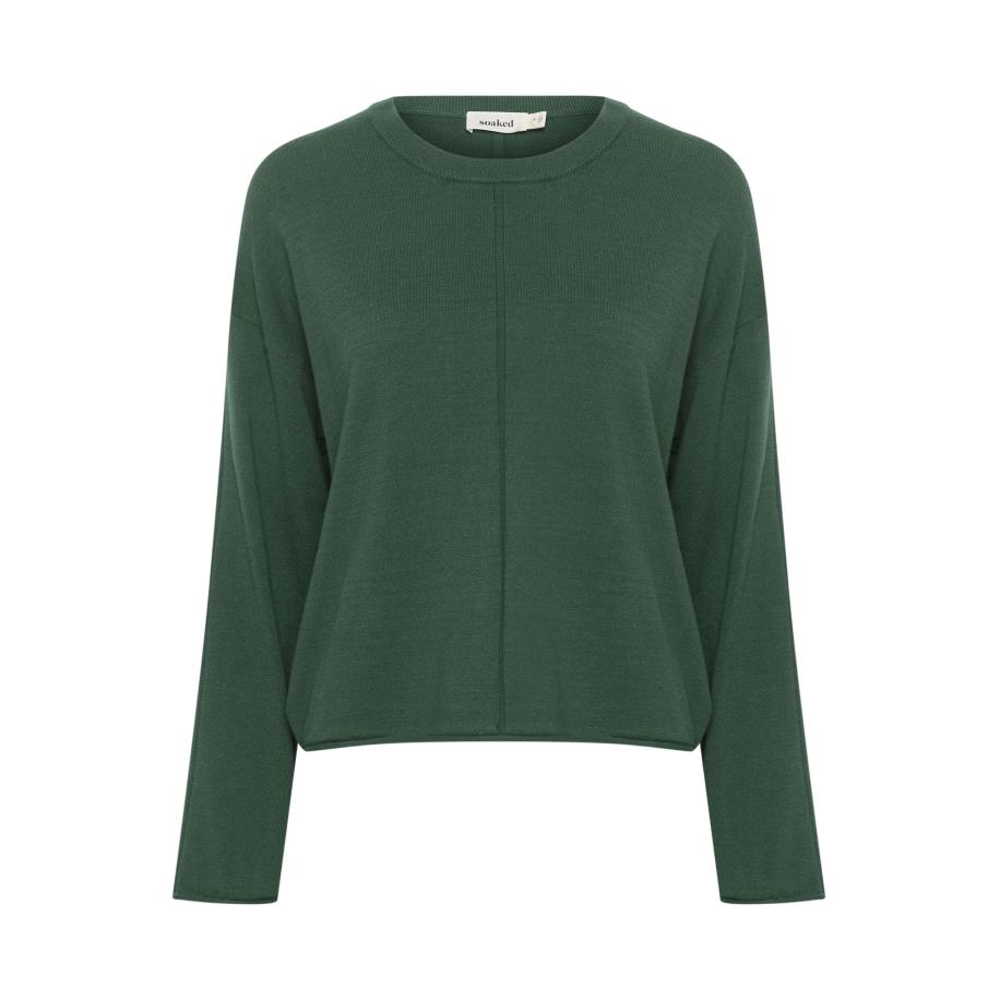 Soaked in Luxury SOAKED IN LUXURY Trui Spina donkergroen -