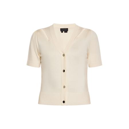 NAEMI NAEMI Gebreid vest ivoor