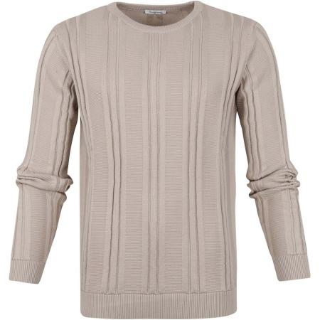 KnowledgeCotton Apparel Trui Licht Grijs