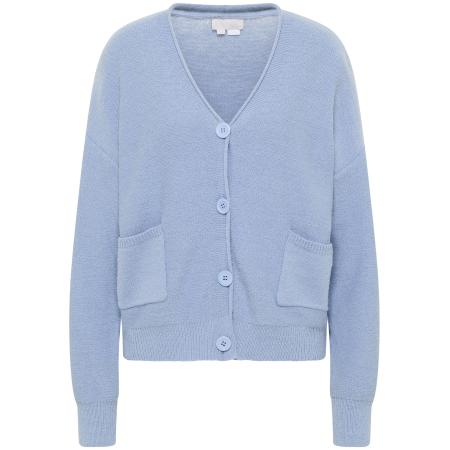 RISA RISA Gebreid vest Teylon hemelsblauw