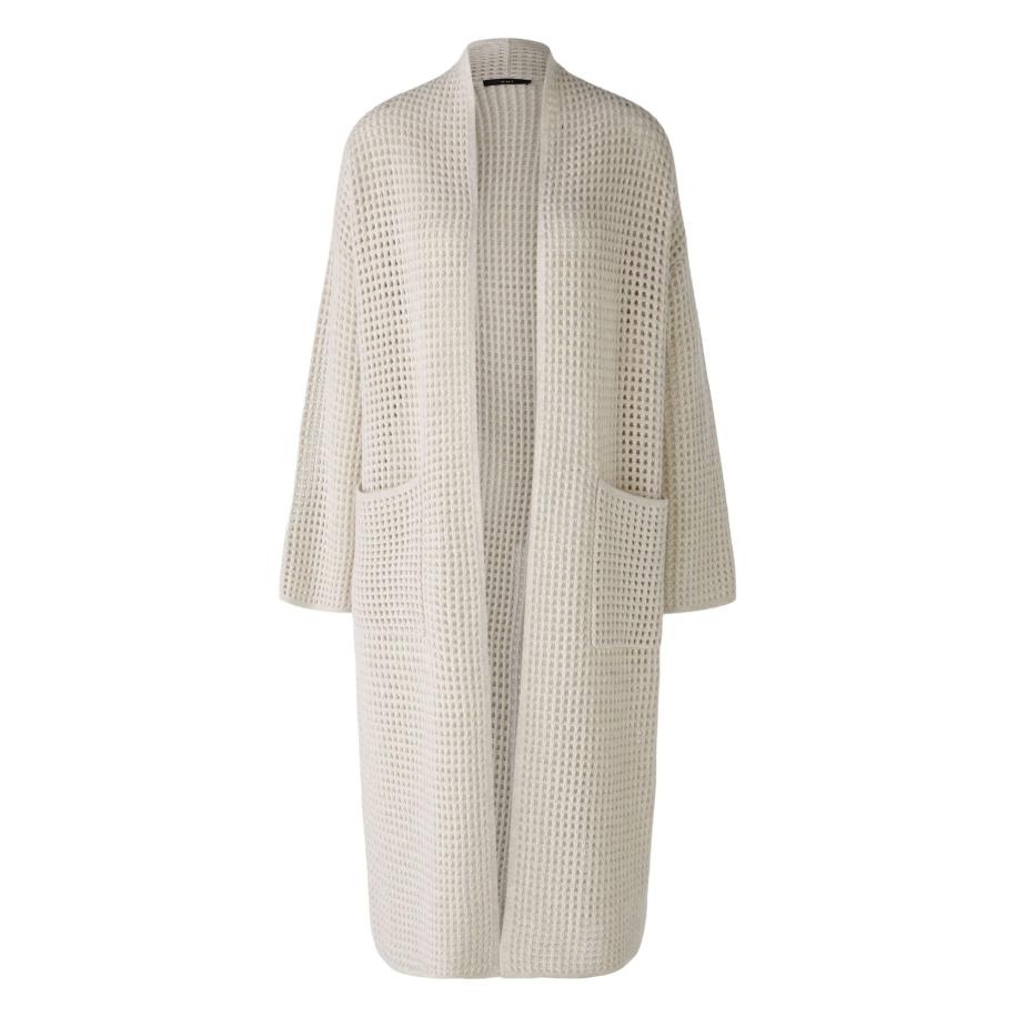 Oui OUI Gebreid vest wolwit -