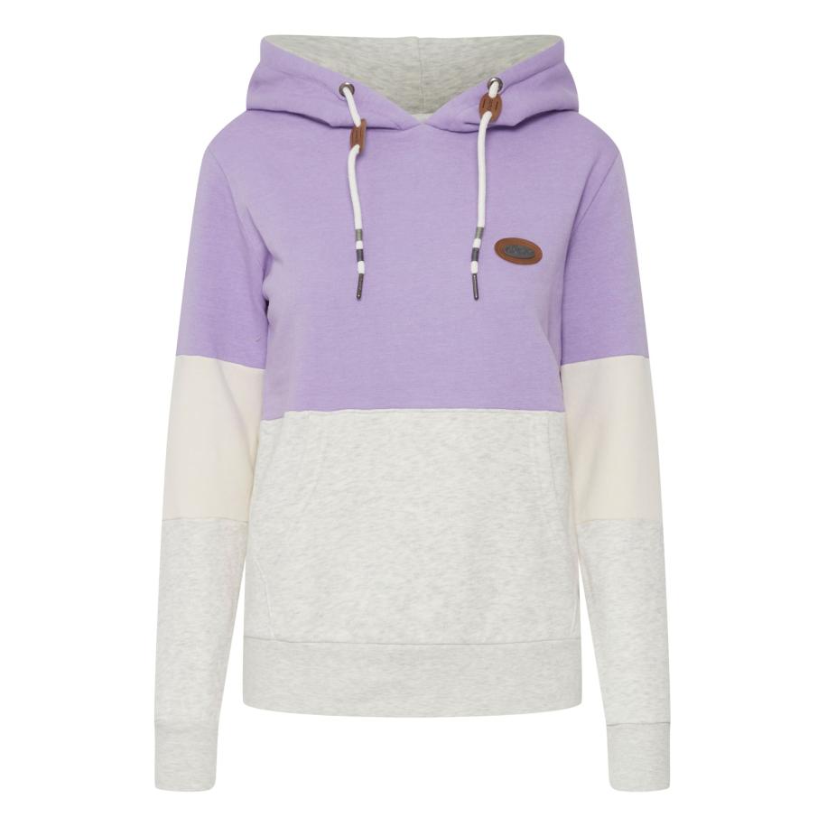 Oxmo Oxmo Sweatshirt Kathrine lichtgrijs / lila -