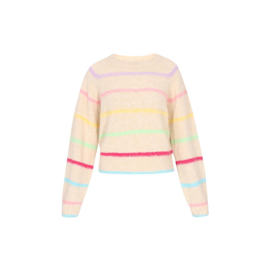 MYMO MYMO Trui lichtbeige / lichtblauw / citroen / mintgroen / lila / rosa / magenta -