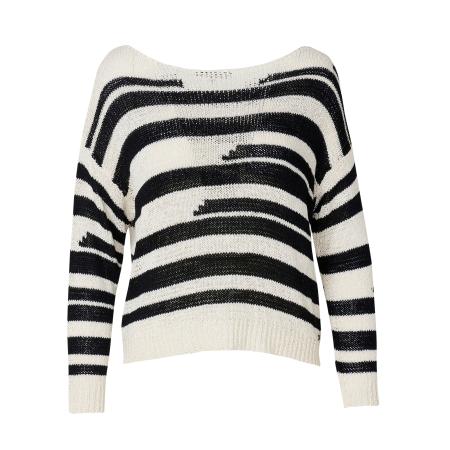 KOROSHI KOROSHI Trui zwart / wit