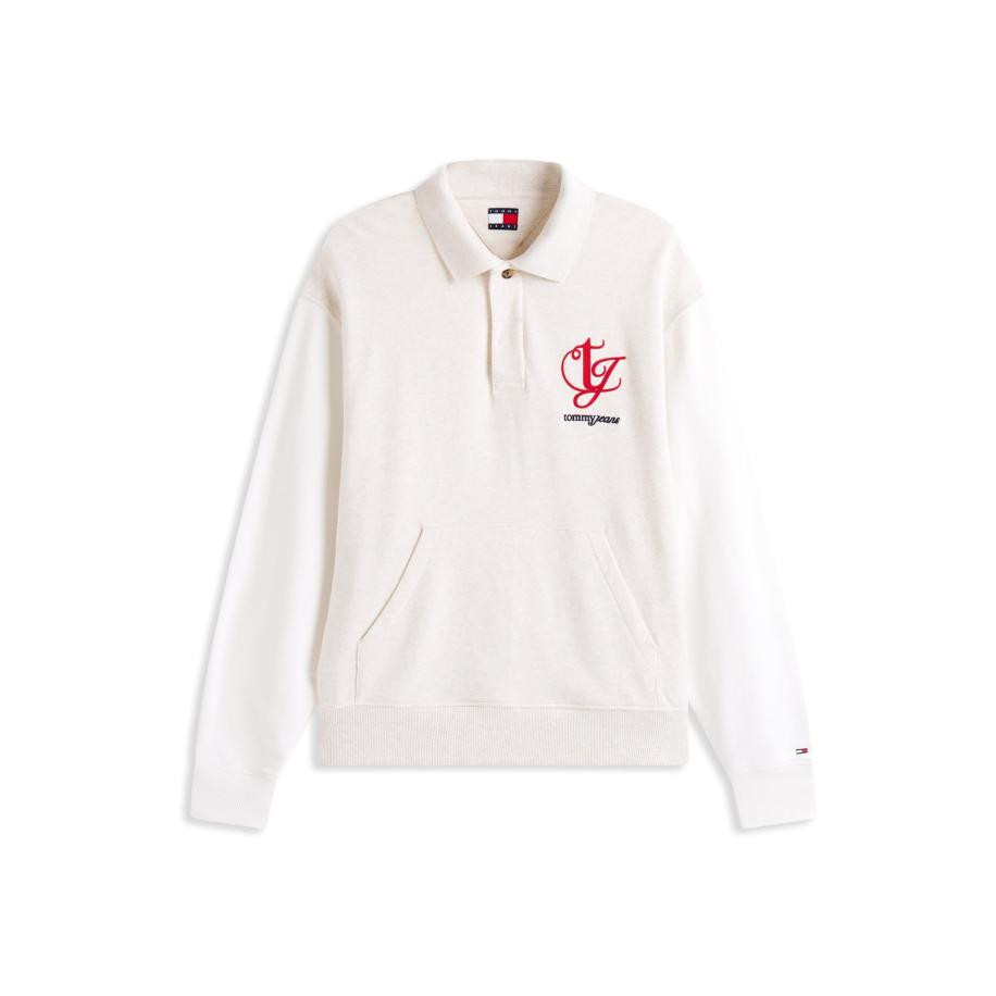 Tommy Jeans Tommy Jeans Sweatshirt beige / rood / zwart -