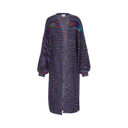 IZIA IZIA Gebreid vest navy / aqua / bessen