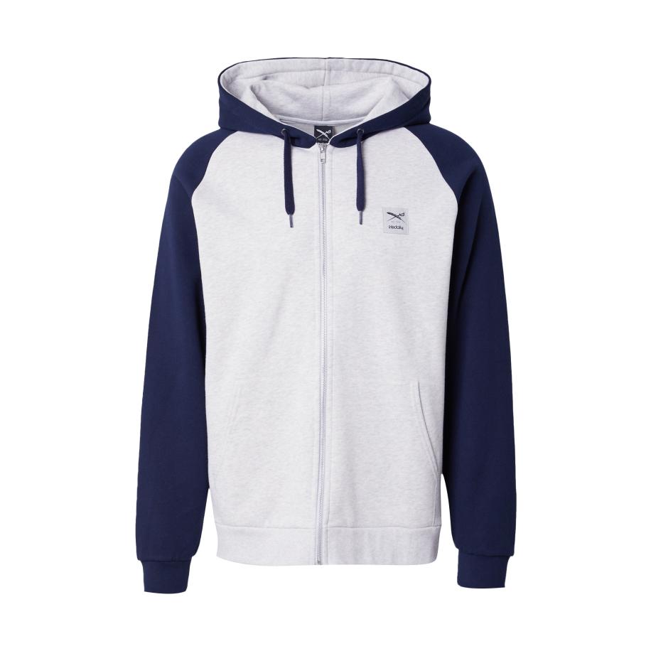 Iriedaily Iriedaily Sweatvest De College 2 navy / grijs gemêleerd -