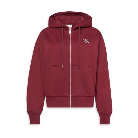 Calvin Klein Calvin Klein Jeans Sweatvest donkerrood / zwart / wit