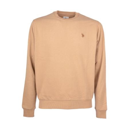 U.S. Polo Assn. Trui lichtbruin, Effen