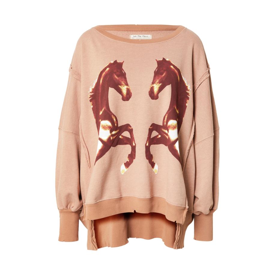 Free People Free People Sweatshirt bruin / lichtbruin / wit -