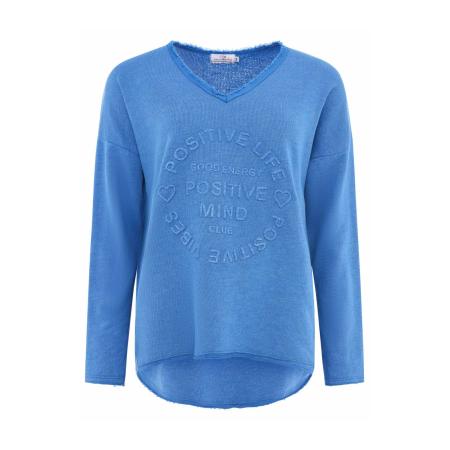 zwillingsherz Zwillingsherz Sweatshirt Positive Mind blauw