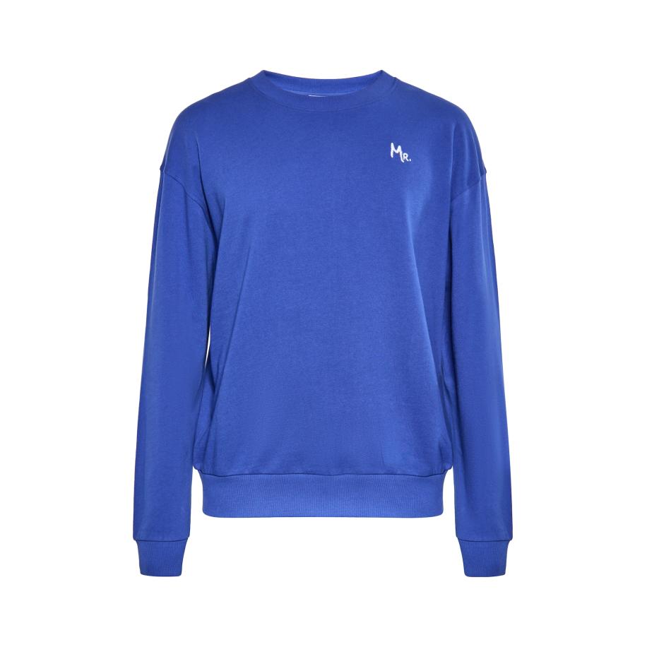 MO MO Sweatshirt blauw / wit -