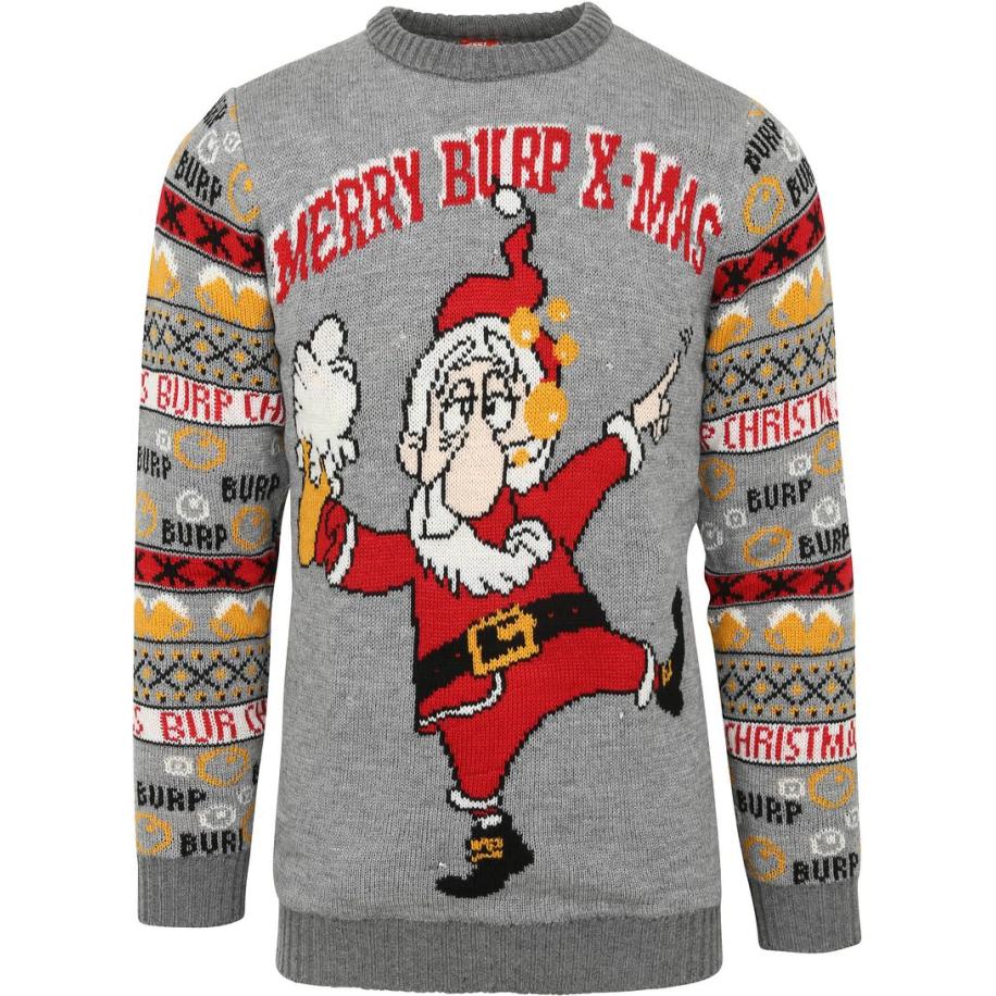 Suitable Kersttrui Multicolour Grijs lampjes Grijs