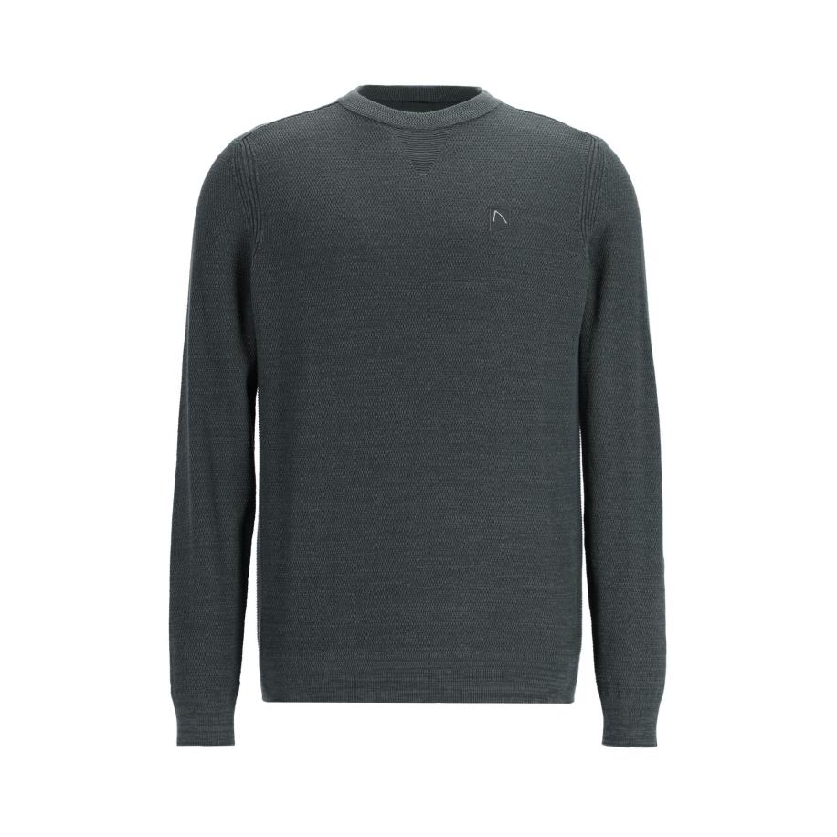 Chasin' CHASIN Trui Basal Mixed donkergroen -