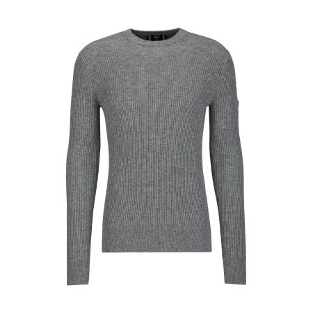 19V69 ITALIA Trui Riziero grijs gemêleerd