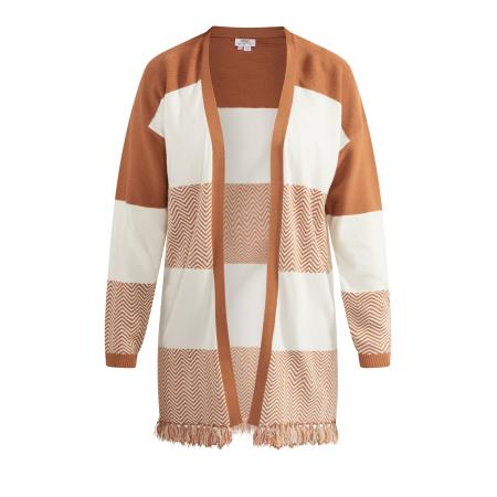 Usha usha FESTIVAL Gebreid vest Carnea beige / crème / bruin