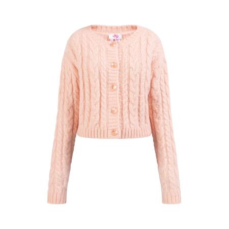 MYMO MYMO Gebreid vest Blonda pastelroze