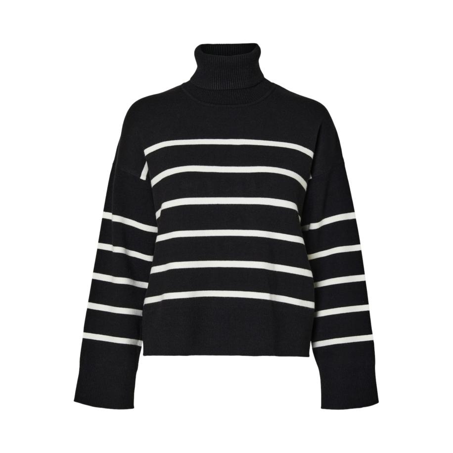 Selected SELECTED Trui Kamma zwart / wit -