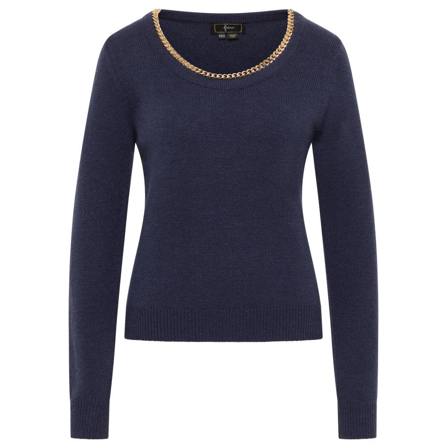 Faina faina Trui marine / goud -