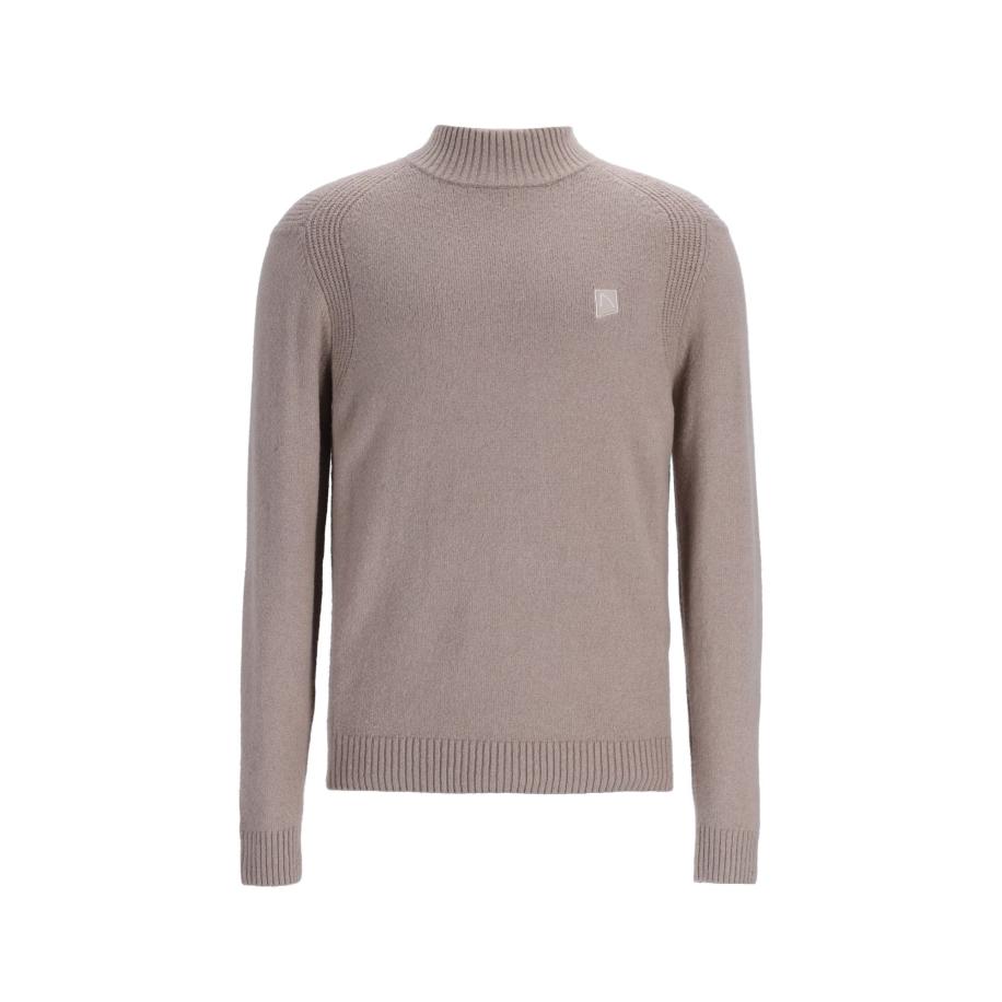 Chasin' CHASIN Trui Trace Mock lichtbruin -