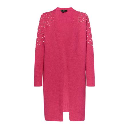 Faina faina Gebreid vest pink / parelwit