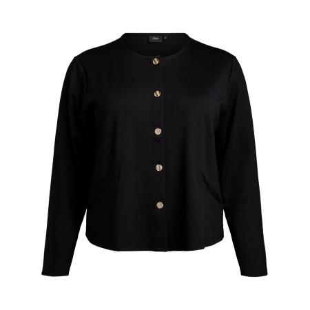 Zizzi Zizzi Gebreid vest Vwinola zwart