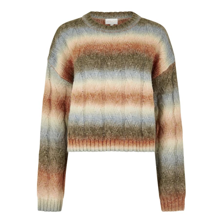 Apricot Apricot Trui beige / blauw / kaki -