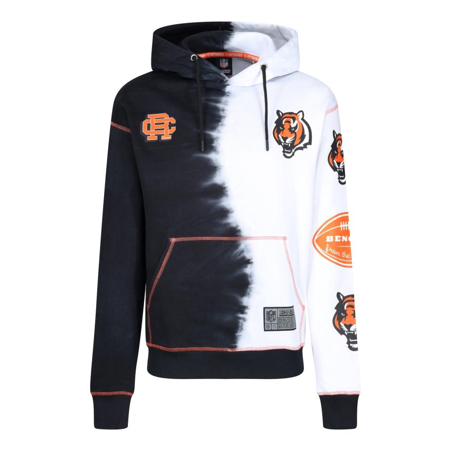 Recovered Recovered Sweatshirt NFL Bengals Ink Dye Effect On zwart -