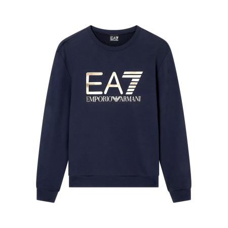 Emporio Armani EA7 Emporio Armani Sweatshirt donkerblauw / wit