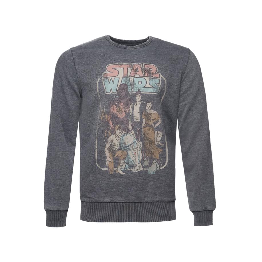 Recovered Recovered Sweatshirt Star Wars Return Of The Jedi Group Comic lichtblauw / grijs / donkergrijs / rosa -