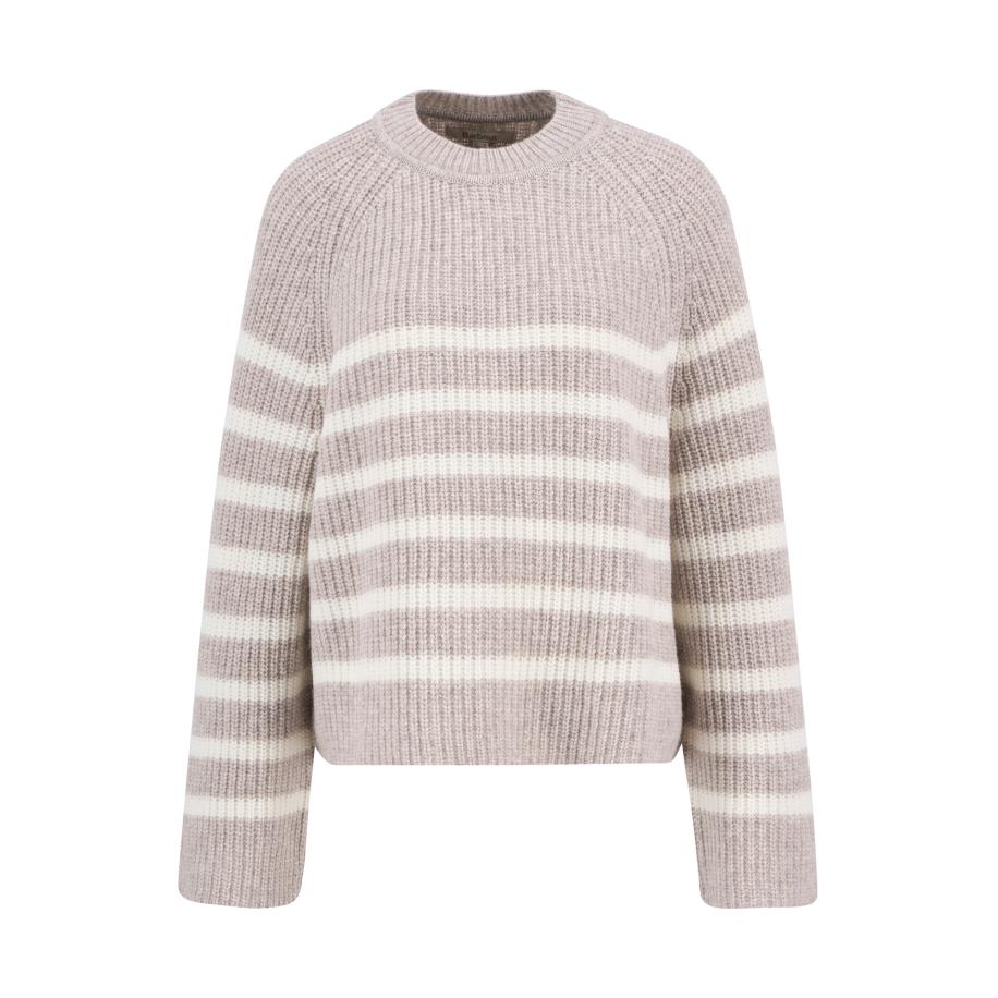 Barbour Barbour Trui Irene lichtgrijs / wit -