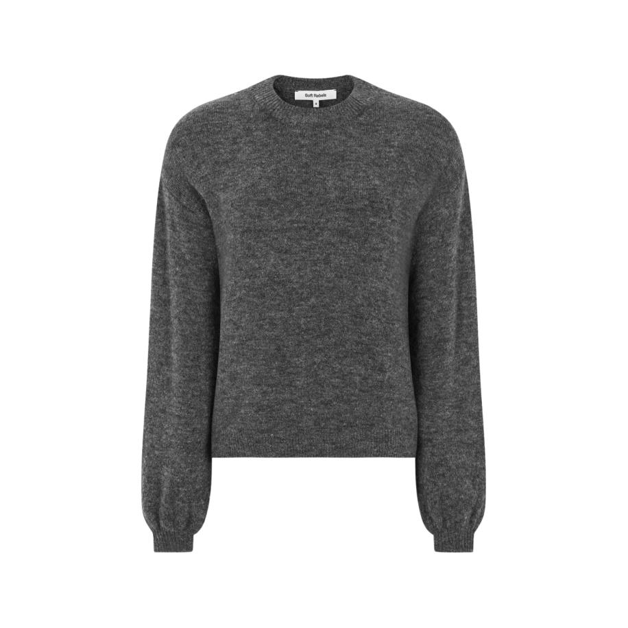 Soft Rebels Soft Rebels Trui Allison grijs gemêleerd -