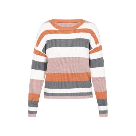 SANIKA SANIKA Trui grijs / taupe / mandarijn / wit