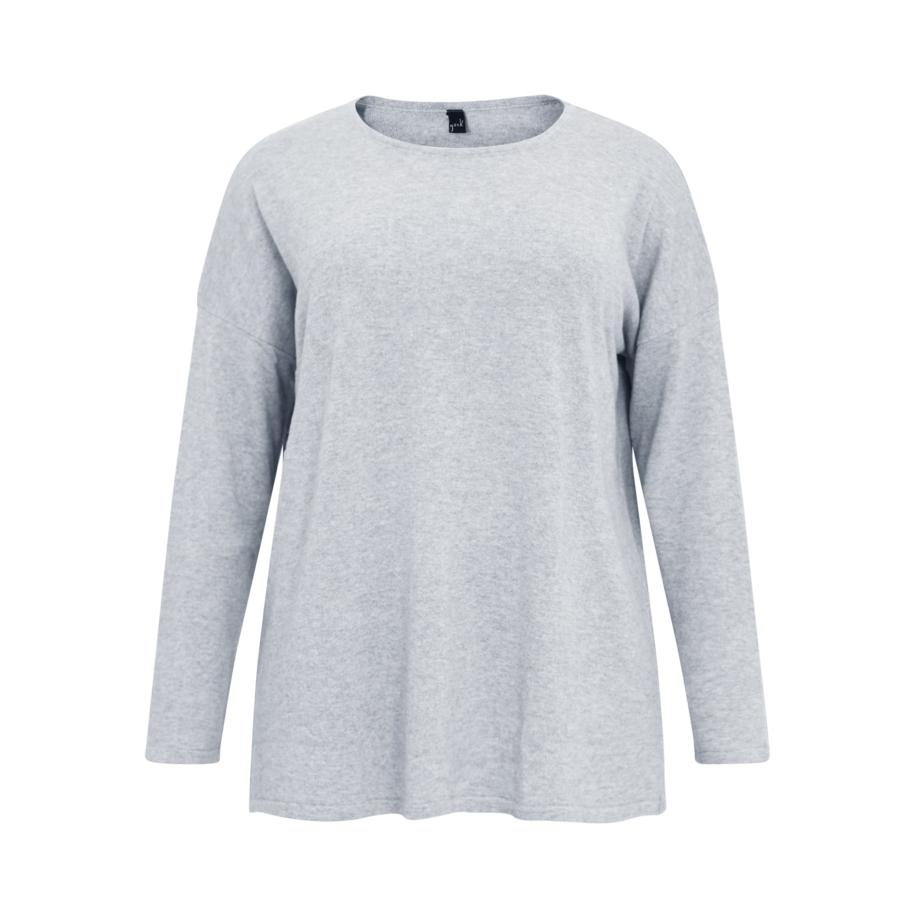 Yoek YOEK Trui lichtgrijs / grijs gemêleerd -