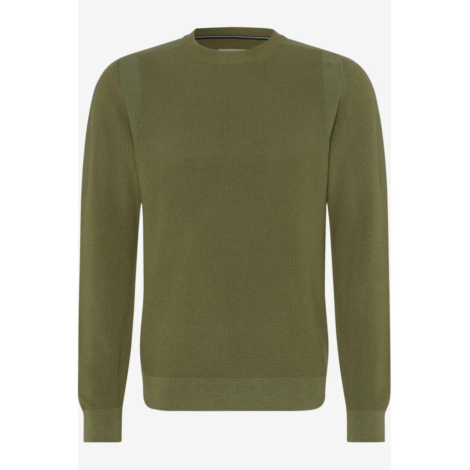 Brax Gebreide trui ronde hals, Effen Multicolor