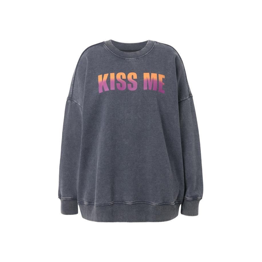 Studio Untold Studio Untold Sweatshirt antraciet / oranje -