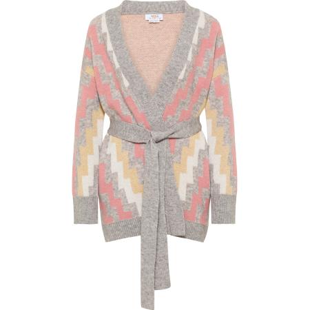 Usha usha FESTIVAL Gebreid vest Rakata beige / grijs / oudroze / wit