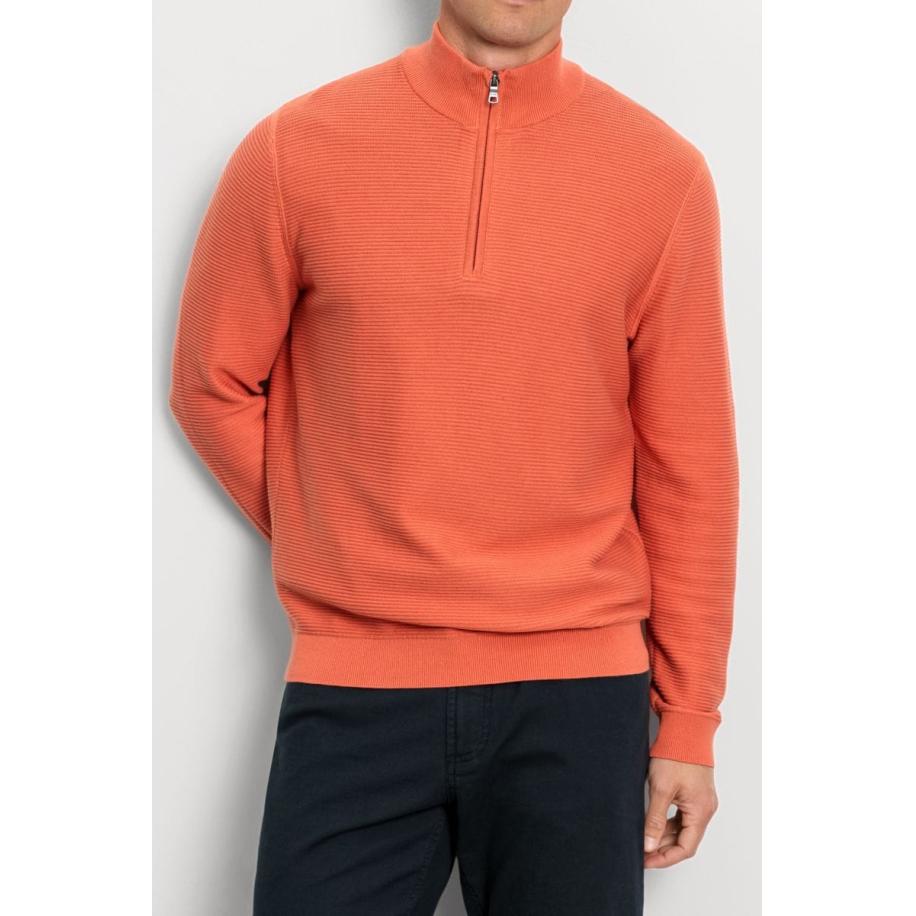 OLYMP Casual Coltrui zalm, Gestructureerd Roze