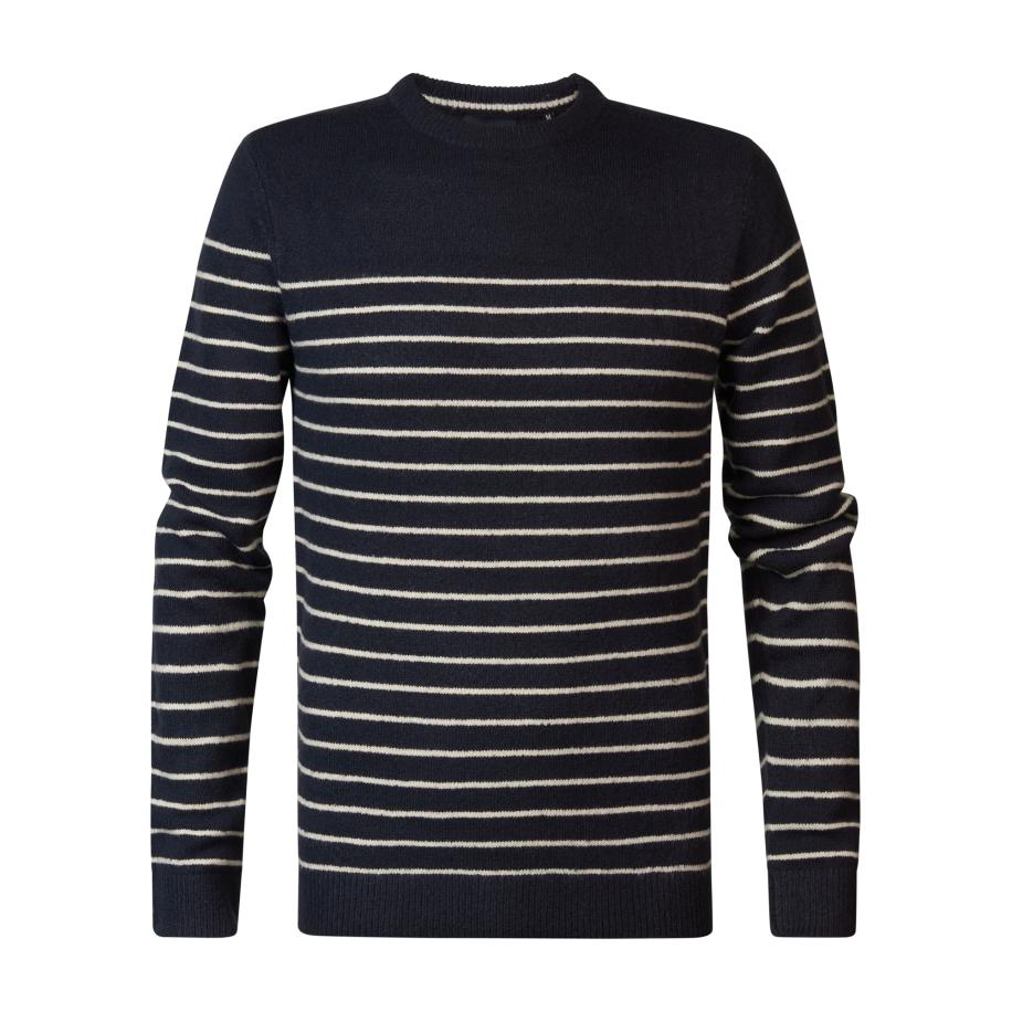 Petrol Industries Petrol Industries Trui Stebbins marine / wit -