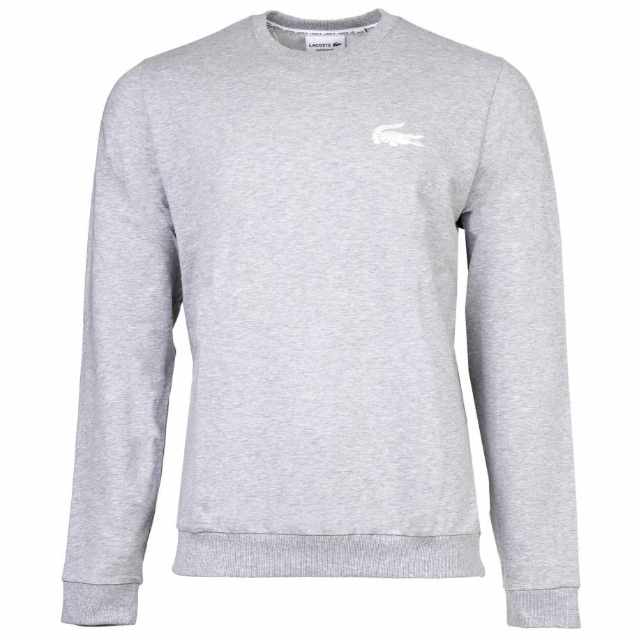 LACOSTE Sweatshirt grijs / wit Grijs