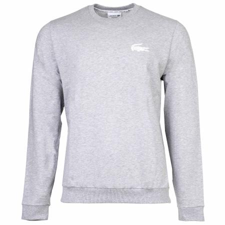 LACOSTE Sweatshirt grijs / wit