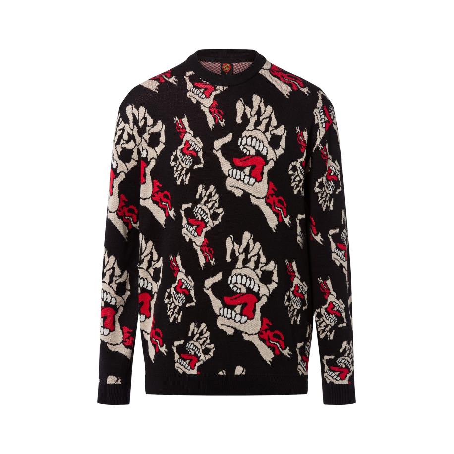 Santa Cruz Santa Cruz Trui Bone Hands zwart -