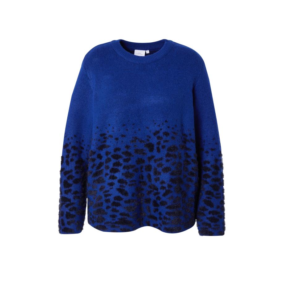 Only Carmakoma ONLY Carmakoma Trui CARAnni blauw / zwart -